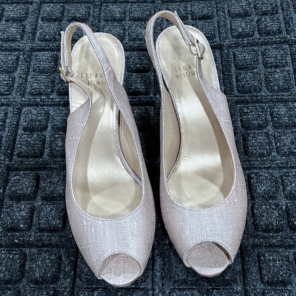 EUC, Stuart Weitzman Sling-back Shoes, Size 6.5M